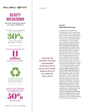 Spring Clean Your Beauty Stash | Real Simple | April '19
