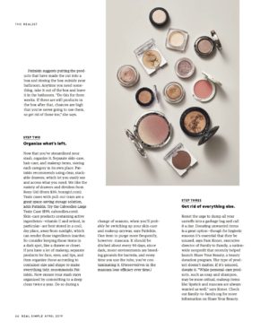 Spring Clean Your Beauty Stash | Real Simple | April '19